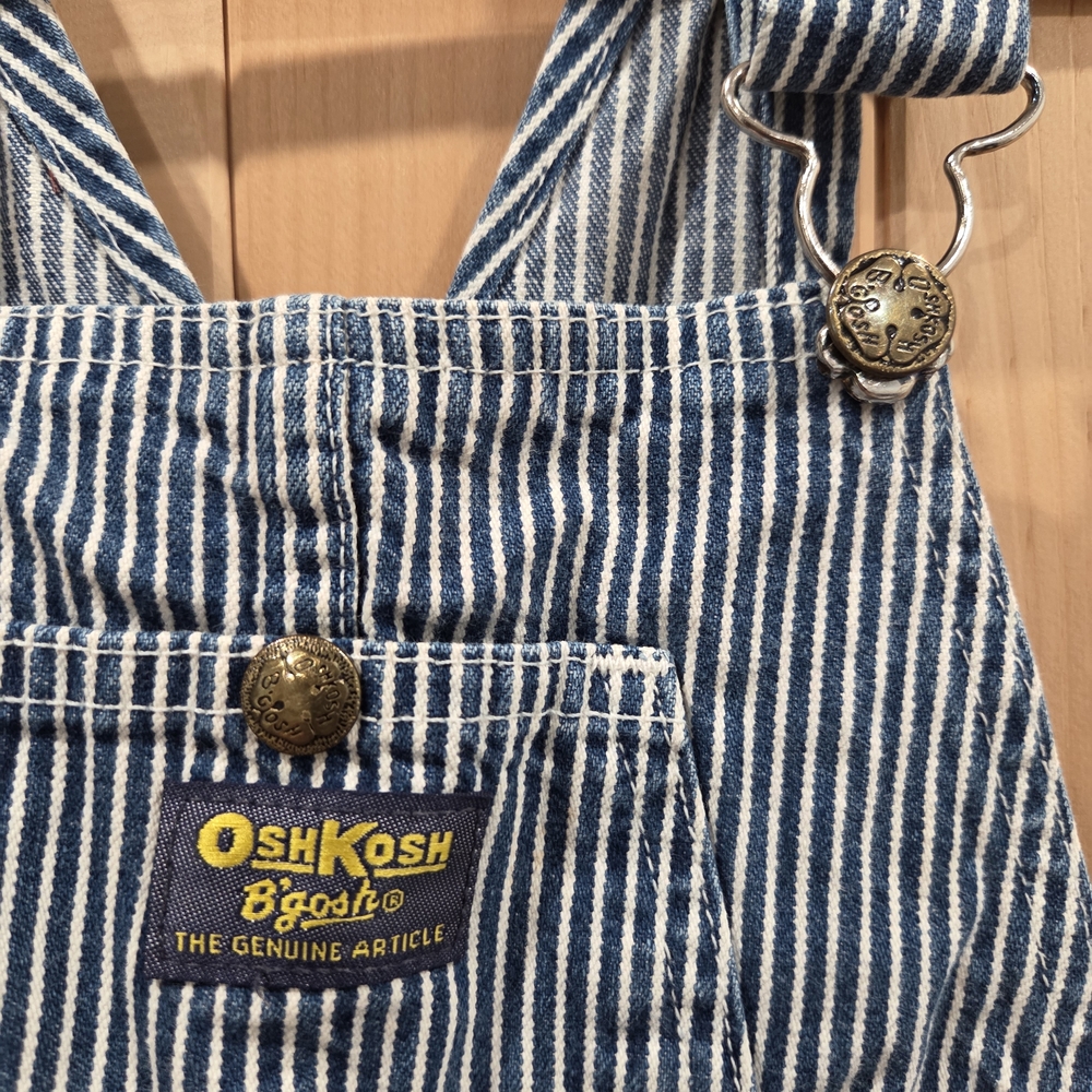 Vintage OshKosh B'gosh Railroad Striped Overalls
